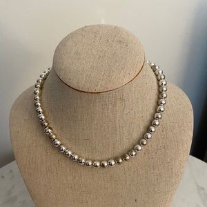 Ralph Lauren Silver Ball Necklace